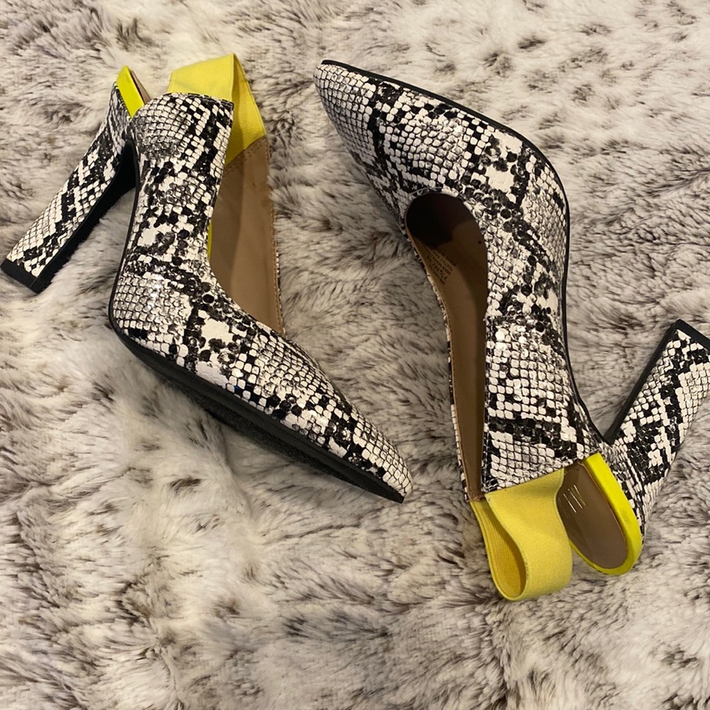 Mix no. 6 snake sling backs size 7.5